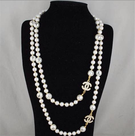 coco chanel pearl necklaces.